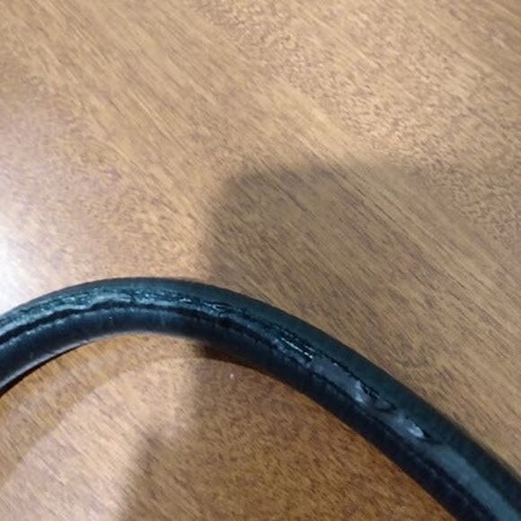 B. Makowsky Handbag, Black Leather - Picture 5 of 6